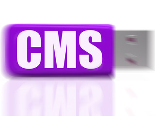 CMS USB drive Means Content Optimization Or Data Traffic
