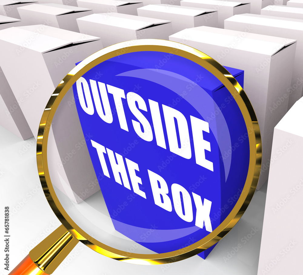 Poster Outside the Box Packet Means to Think Creatively and Conceptuali