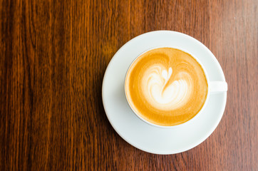 Latte coffee