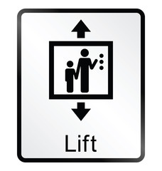 lift related public information sign