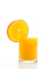 Orange juice glass
