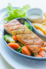 Salmon grilled
