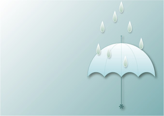 梅雨　rainy season　傘　umbrella