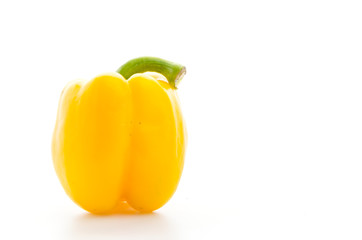Yellow pepper isolated on white