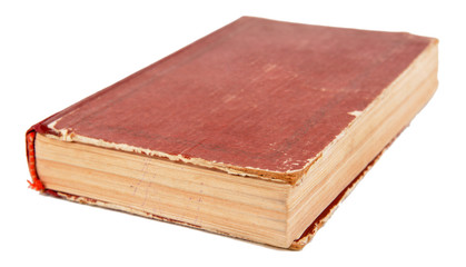 Old book isolated on white