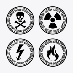 Fototapeta premium Danger design