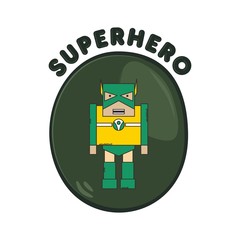 super cartoon hero character