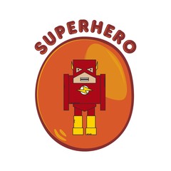 super cartoon hero character