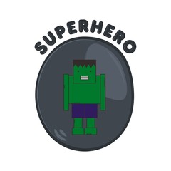 super cartoon hero character