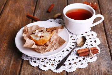 Baked pears with syrup