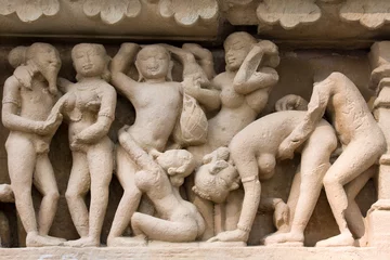 Keuken spatwand met foto Erotic Temple in India. © OlegD