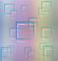 abstract blue squares background template vector