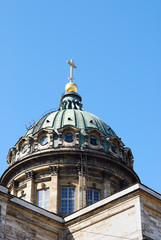 Fototapeta na wymiar Dome of Kazan Cathedral in St. Petersburg