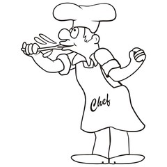 cook - coloring book