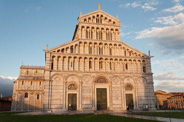 Obraz premium Details of Piazza Miracoli Pisa in Italy