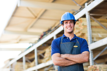 young industrial worker