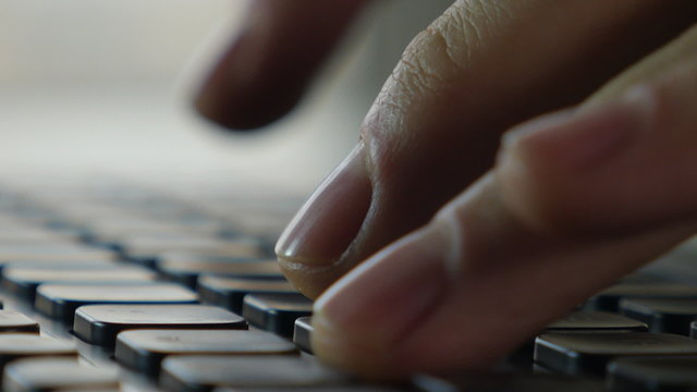 Computer keyboard touch typing
