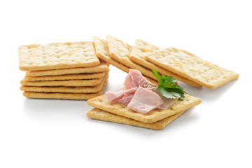 Crackers with Ham