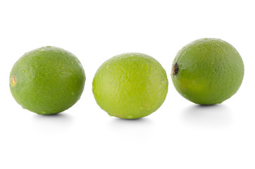 Fresh green limes