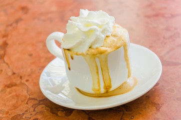 Coffee whipping cream