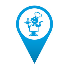 Icono localizacion simbolo cocinero