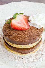 Chocolate pudding pancake
