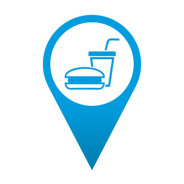 Icono localizacion simbolo fast food