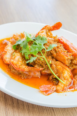 Fried shrimp garlic
