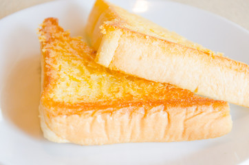 Bread baked butter