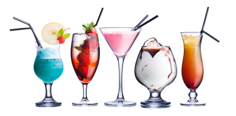 Summer refreshing cocktails