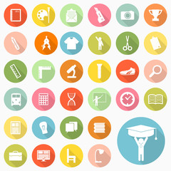 Set of education icons design