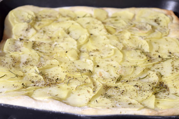 pizza with potatoes