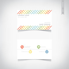 Business card template set, vector eps10
