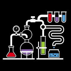 Chemistry Laboratory Infographic Set 3