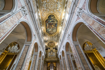 Fototapeta na wymiar The cathedral of Sorrento campania, Italy