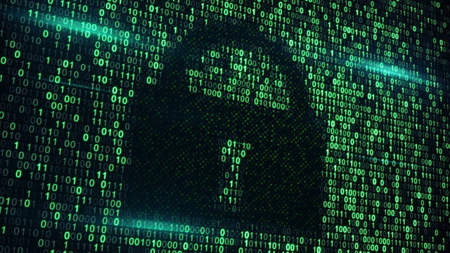 cyberspace digital lock loopable background