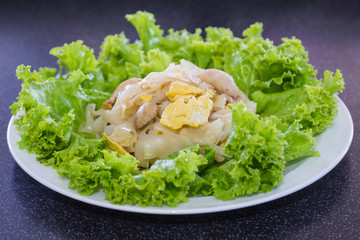 Stir Fried Rice Noodle with Chicken