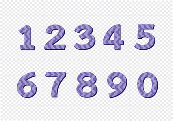 Numbers set. illustration