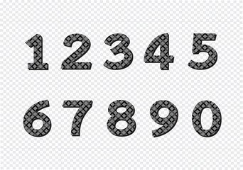 Numbers set. illustration