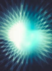 Star. Creative design background, fractal styles with color desi