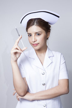 Young woman asian nurse