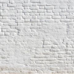 Naklejka premium White plastered brick wall