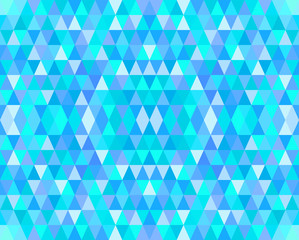 Fototapeta premium Abstract Blue Triangles Mosaic Pattern