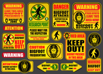Bigfoot Signs Collection