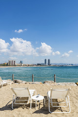 Barcelona beach panorama, Spain