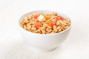 Muesli with dried fruits
