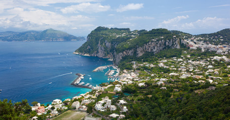 Fototapeta na wymiar Marina Grande, Capri island, Italy