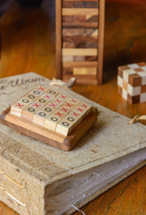 wooden set still life