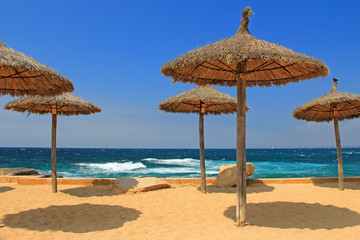 sonnenschirm am strand