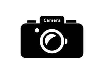 Camera icon on white background